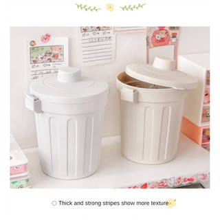 Thùng Rác Mini Để Bàn Có Nắp Dễ Thương