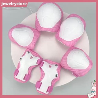 Set 6 đệm xốp pe bảo vệ đầu gối / khuỷu tay / đầu gối chống ngã cho bé khi chơi trượt ván