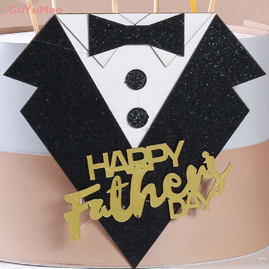 Phụ Kiện Nơ Trang Trí Bánh Cupcake Cho Ngày Của Cha DIY PRTA