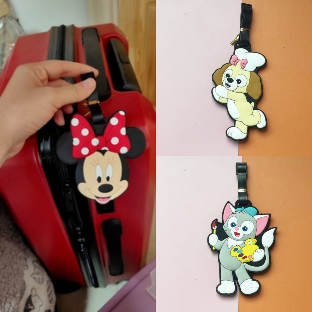 Thẻ Treo Hành Lý Chống Thất Lạc Hình Búp Bê Hoạt Hình Mèo Và Chuột Dễ Thương