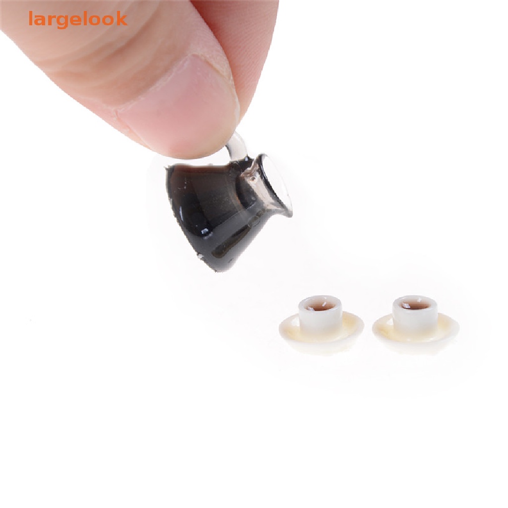 Set 3 Cốc Uống Cà Phê Và Đĩa Lót Trang Trí Nhà Búp Bê