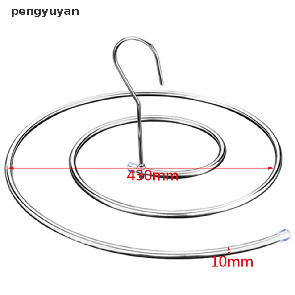 [pengyuyan] Móc Treo Chăn Mền Tròn Xoắn Ốc Bằng Thép Không Gỉ Tiết Kiệm Không Gian [Mới]