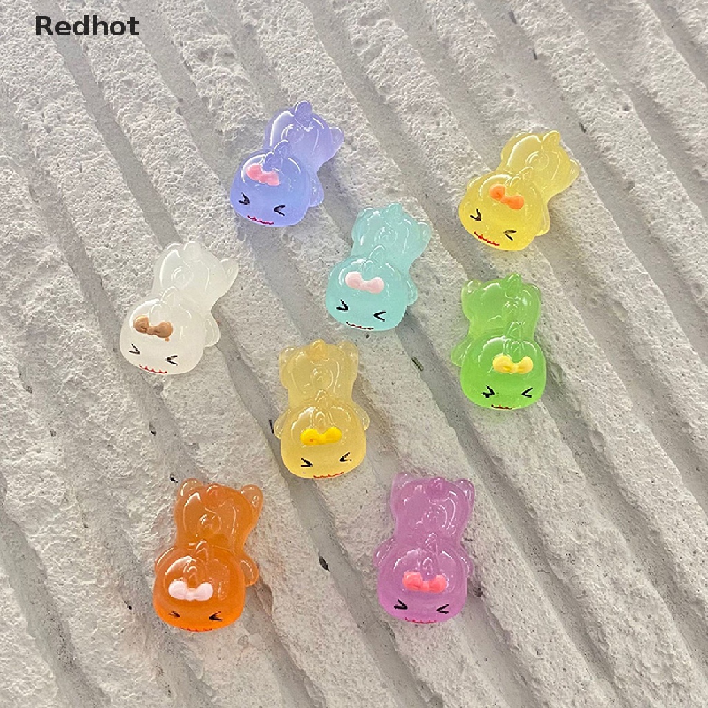 Bộ 2 Đồ trang trí Khủng Long Bằng Nhựa Phát Quang Dễ Thương Trang Trí Tiểu Cảnh