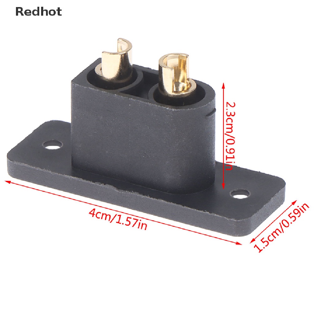 &lt; Redhot &gt; Phích Cắm Điện Xt90e-m Mạ Vàng Có Lỗ Cố Định Mô Hình