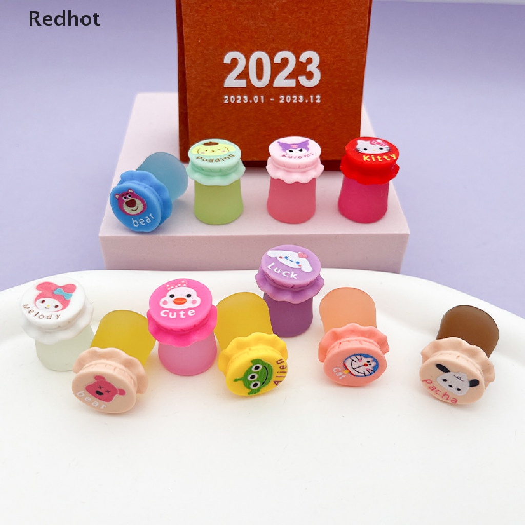 < Redhot > Bộ 2 Đồ trang trí Búp Bê Resin Mini Dạ Quang Trang Trí Bảng Điều Khiển Xe Hơi