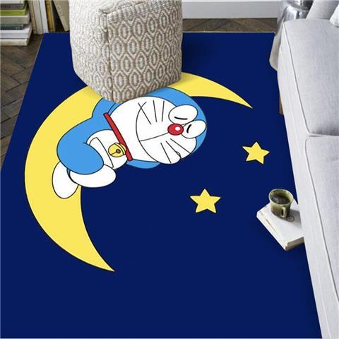 Thảm Trải Sàn Phòng Khách / Ngủ Hình Doraemon Đơn Giản Hiện Đại