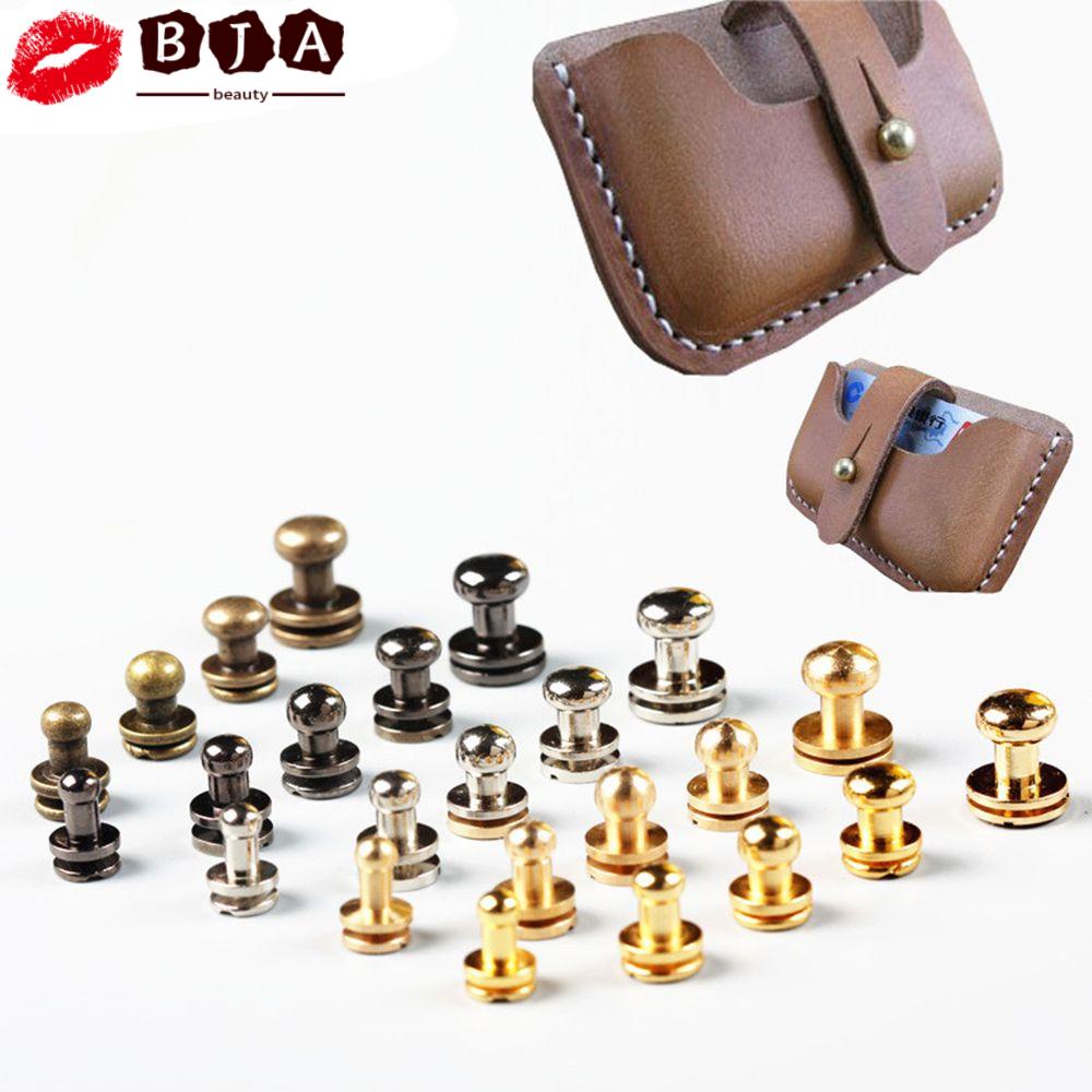 Bộ 10 Đinh Tán Bằng Đồng Thau Dùng Trang Trí Túi Xách / Mũ / Đồ