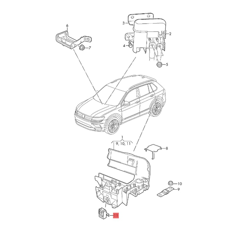 Bộ 2 Cái 4N 2 Cái 4N0915519 Cầu Chì Ngắt Kết Nối Pin Cho VW Polo Touareg Tiguan 18-23 Audi A6 A7 A8 S6