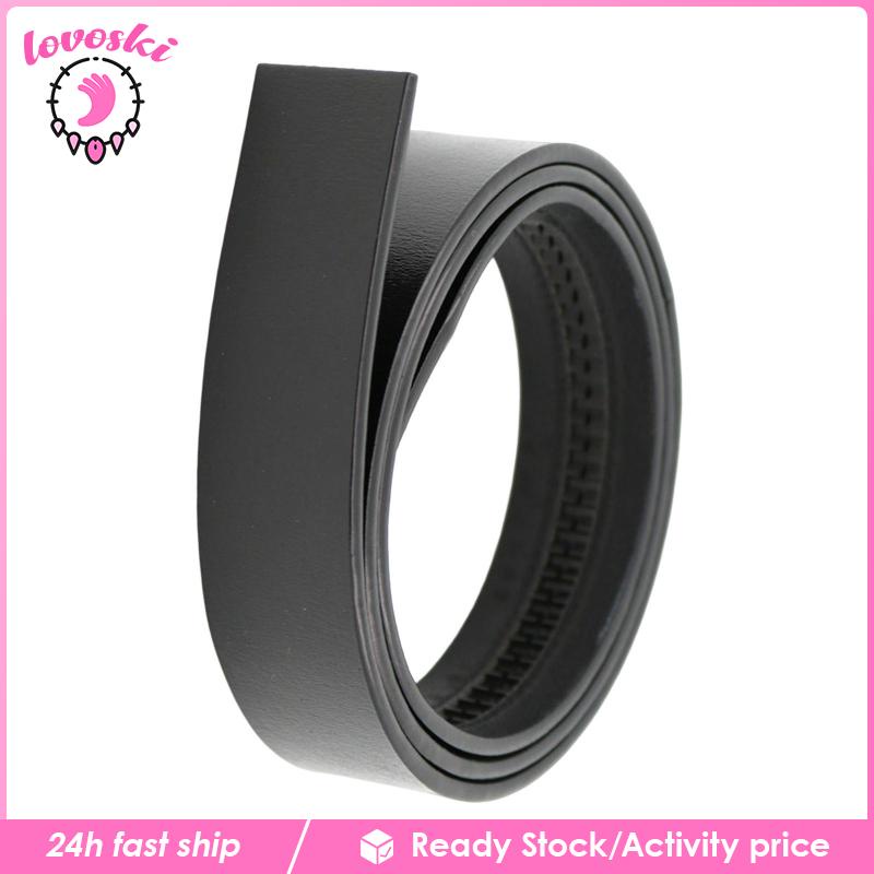 Thắt Lưng Da PU Không Khóa Chiều Rộng 3.5cm Điều Chỉnh Được Cho Nam