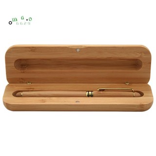 Bút máy bằng tre kèm hộp đựng sang trọng