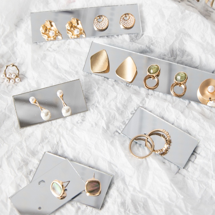 Giá Đỡ Trưng Bày Bông Tai / Thẻ / Trang Sức Có Gương