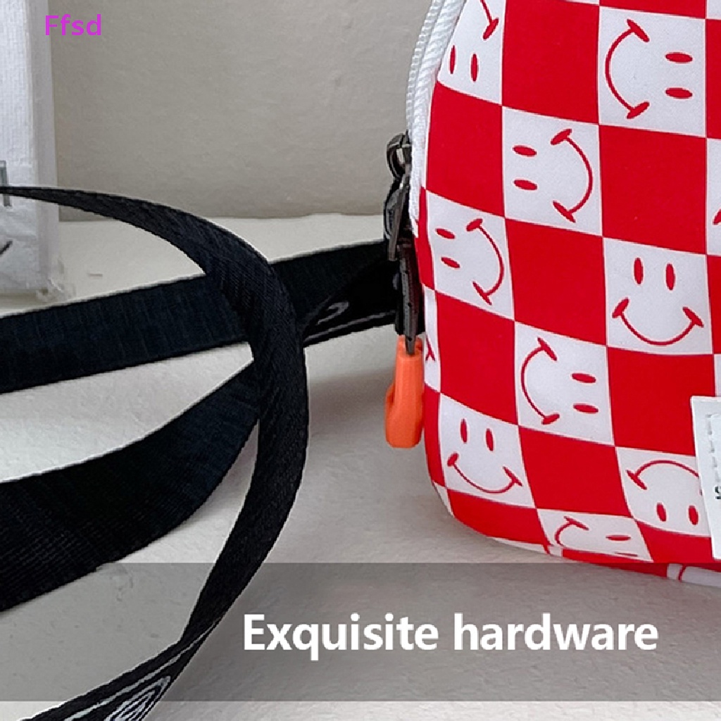 {Ffsd} Túi Đeo Vai Nhỏ Hình Vuông Kẻ Sọc Caro Vintage Dễ Thương Cho Bé Trai * Bán Chạy