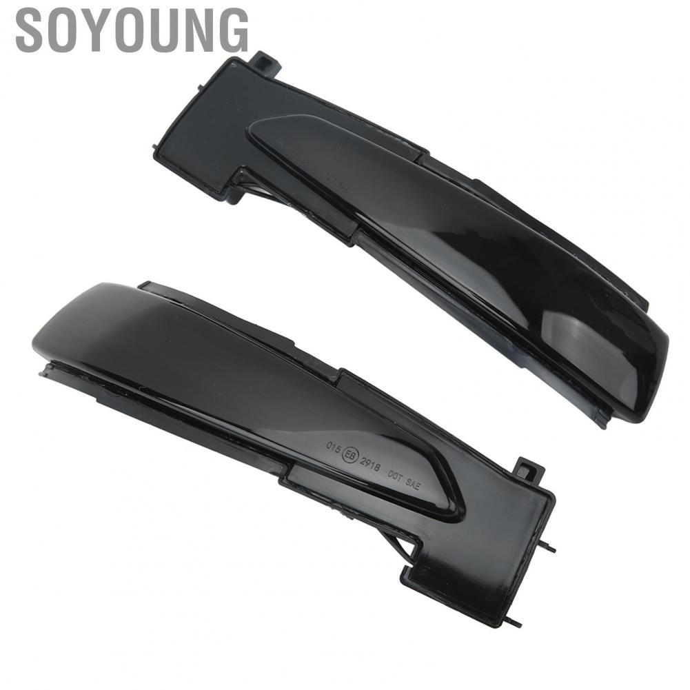Soyoung 2Pcs Side Mirror Turn Signal Light  Dynamic Marker Replacement for Citroen C4 Picasso 2013‑2017