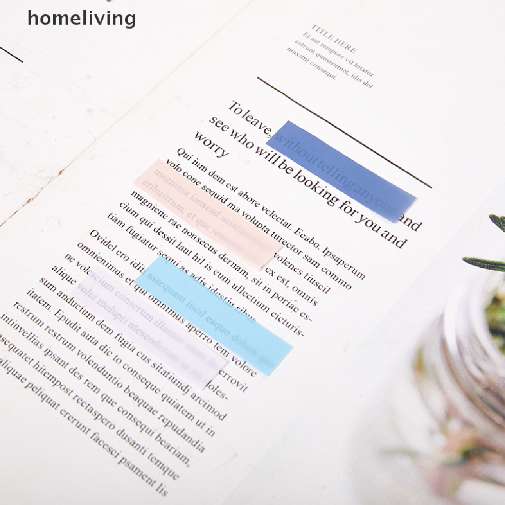 Homeliving Set 200 Tờ Giấy Dán Ghi Chú Đánh Dấu Trang Sách Hình Lá Cờ