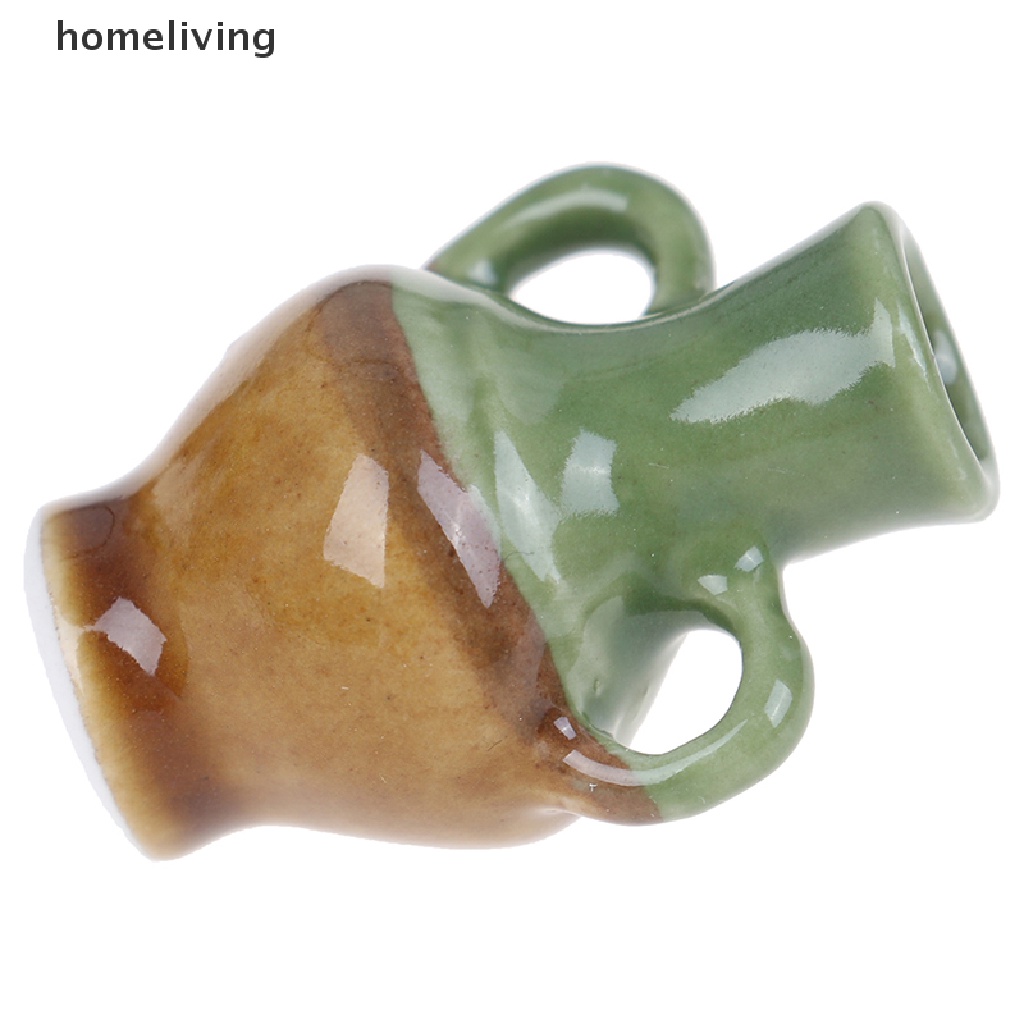 Set 2 Bình Hoa Gốm Mini Tỉ Lệ 1: 12 Trang Trí Nhà Búp Bê