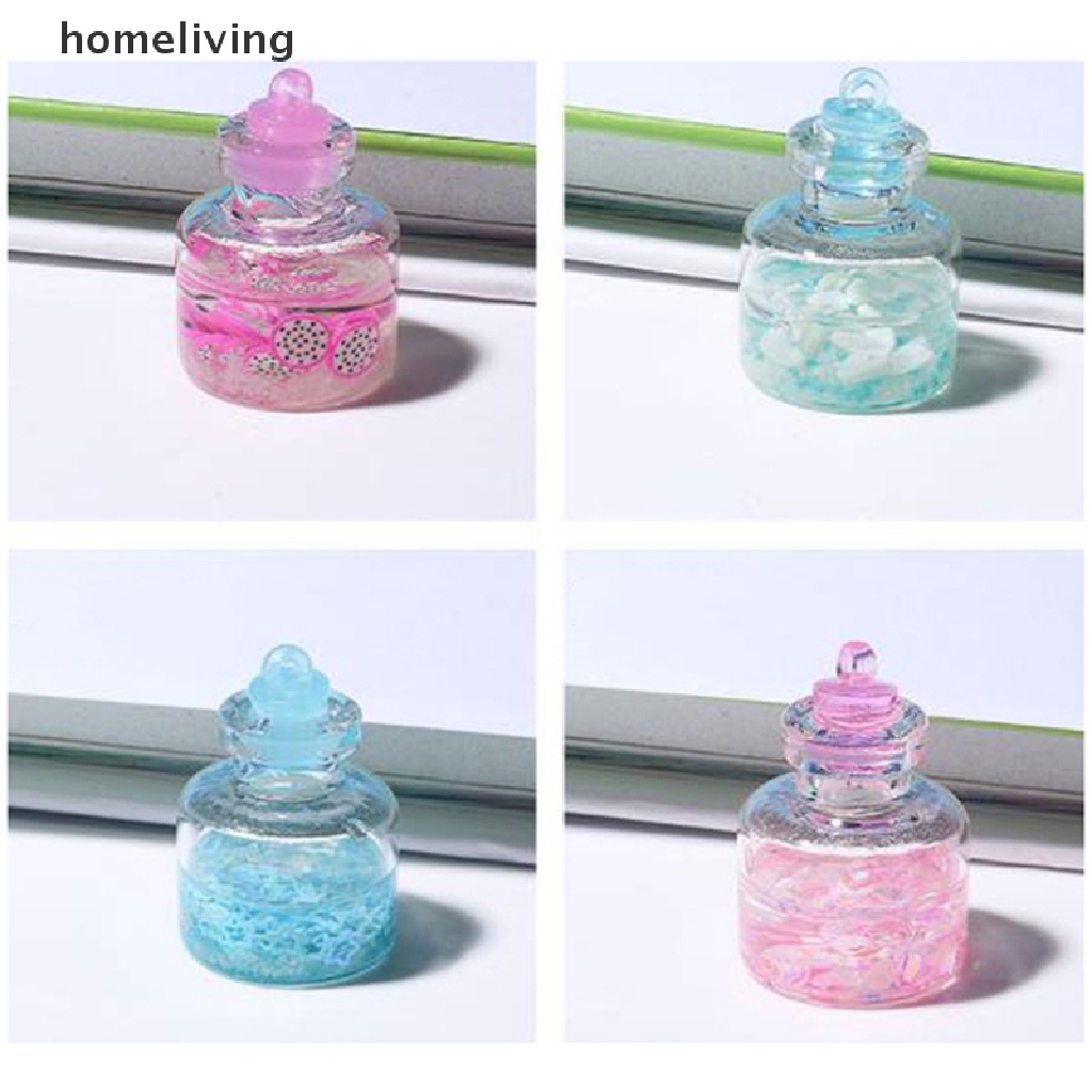 Bộ 2 Lọ Điều Ước Mini Bằng Nhựa Resin Dạ Quang Màu Sắc Ngẫu Nhiên Trang Trí Bảng Điều Khiển Xe Hơi