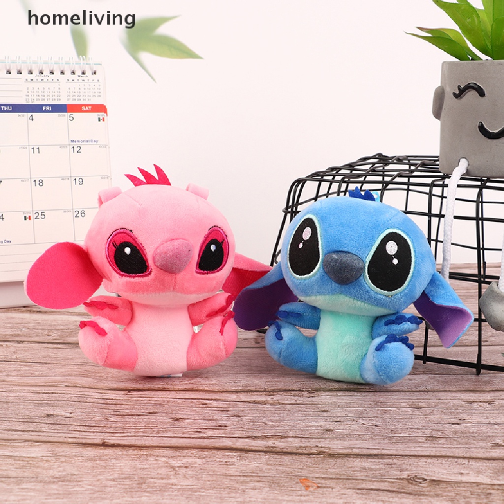DISNEY Đồ Chơi Búp Bê Hoạt Hình Lilo Và Stitch Nhồi Bông Màu Xanh Dương Hồng