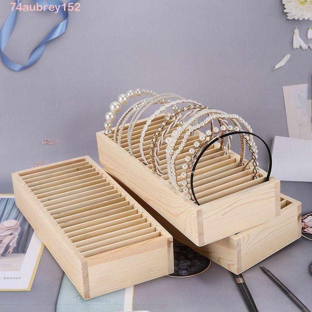 Giá Đỡ Trưng Bày Nhẫn / Vòng cổ Nhiều Tầng Bằng Gỗ Trơn Đa Năng Có Thể Tháo Rời