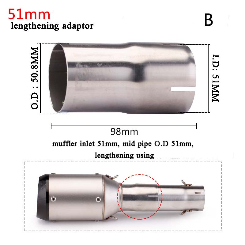 Đầu Nối Giảm Thanh 51 / 60MM Chất Lượng Cao