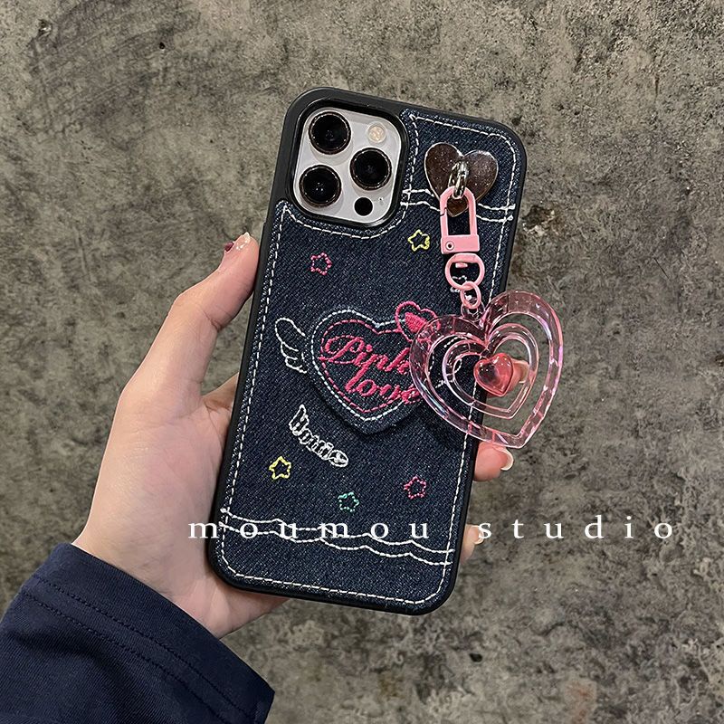 Ốp Điện Thoại Mềm Thêu Hình Cao Bồi Cho Iphone14 Pro max XR Xsmax 13 12 11 Pro