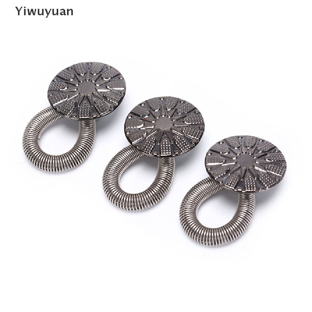 < Yiwuyuan > Set 6 Quần Jean Nới Rộng Lưng Co Giãn Cài Nút Kim Loại Sửa Chữa Tức Thì