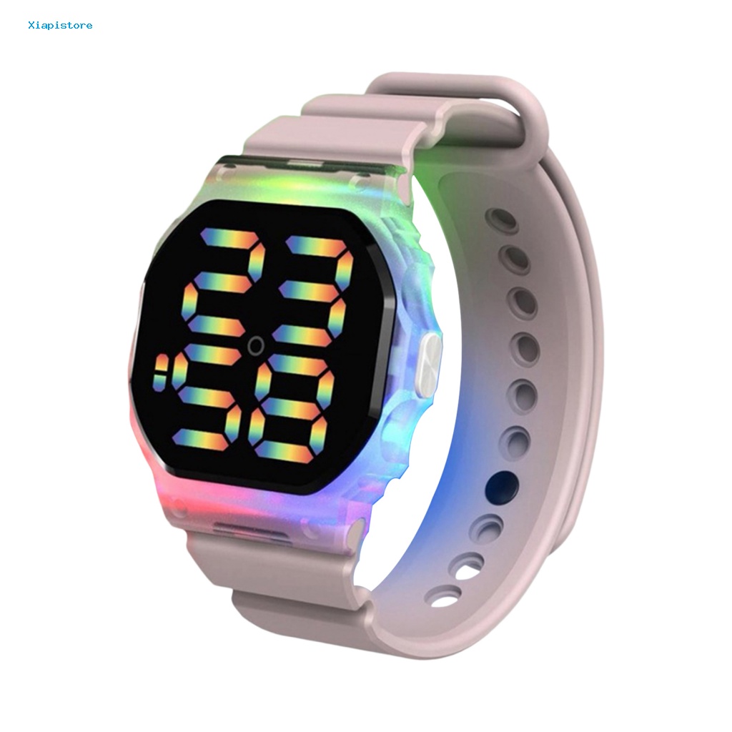 Đồng Hồ Điện Tử Màn Hình LED Thay Đổi Màu Sắc Chống Nước Dài 30M