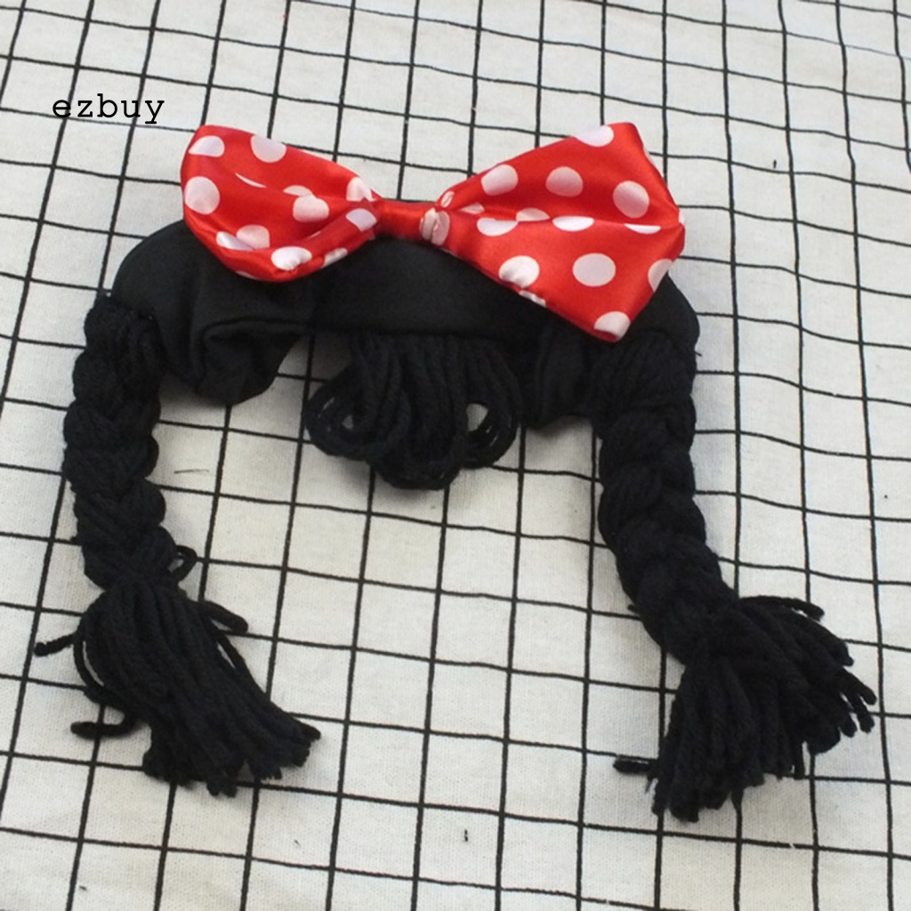 Cài Tóc Đính Nơ Giả Thắt Bím Dễ Thương Cho Bé Gái