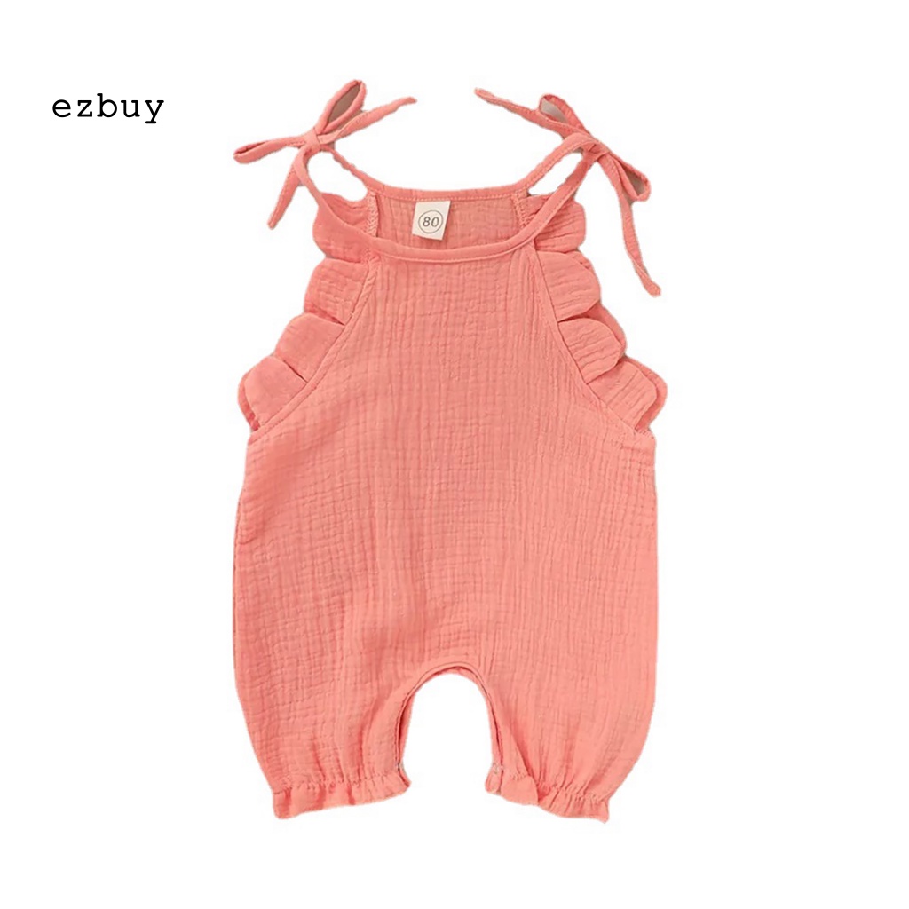 Bộ Áo Liền Quần Thoáng Khí Dễ Thương Cho Bé Gái