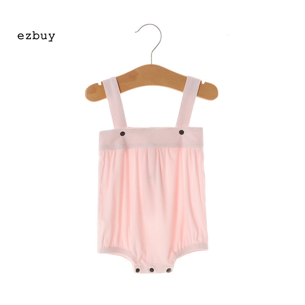 Bộ Áo Liền Quần Bằng Cotton Pha Siêu Nhẹ Thoáng Khí Thời Trang Mùa Hè Cho Bé