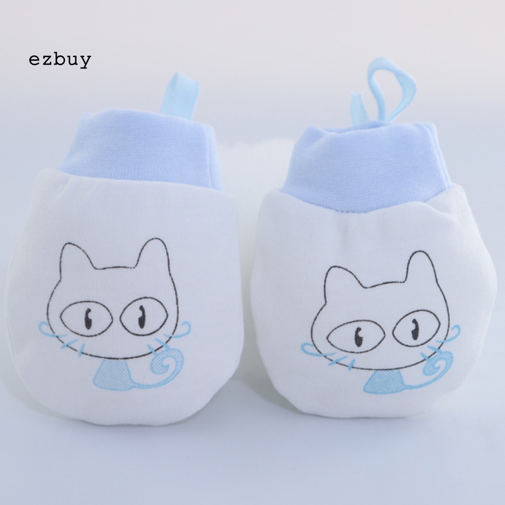 Găng Tay Giữ Ấm Chống Trầy Xước Bảo Vệ Mặt Dành Cho Trẻ Sơ Sinh 0-6 Tháng Tuổi