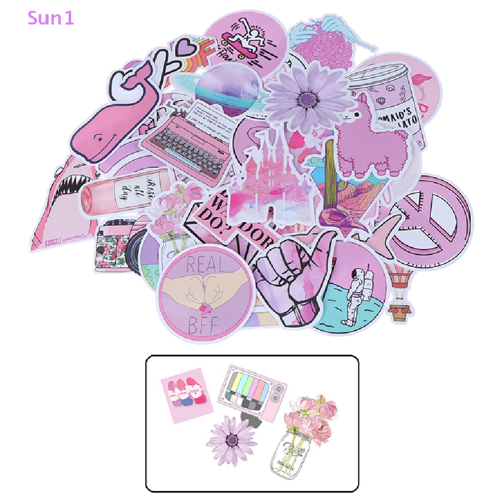 Set 53 Túi Đựng Sổ Tay / Hành Lý / Xe Hơi / Xe Tải Màu Hồng Đáng Yêu Sun1 &gt;