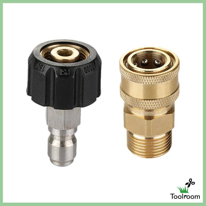 Đầu Nối Chuyển Đổi Áp Suất M22 Sang 1 / 4 '' Chuyên Dụng Cho Vòi Rửa Xe