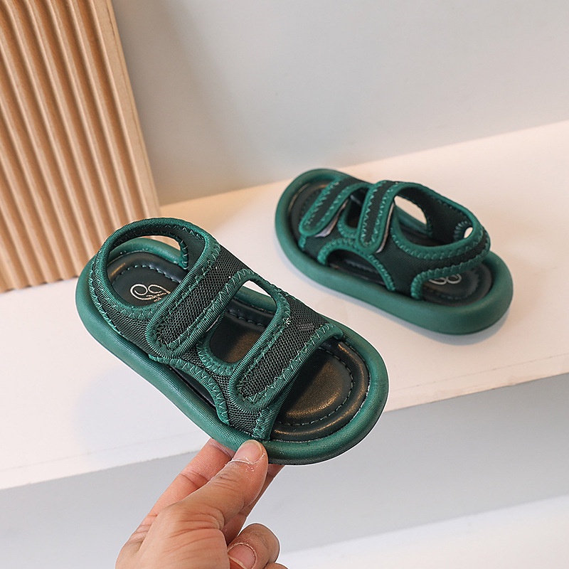 Xăng đan Đế Mềm Chống Trượt Có Thể Điều Chỉnh Phong Cách Hàn Quốc Cho Bé Trai / Gái