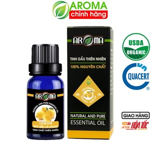 Tinh dầu Vỏ Chanh Lemon AROMA essential oil, tinh dầu thơm phòng, thư giãn, thông mũi hô hấp