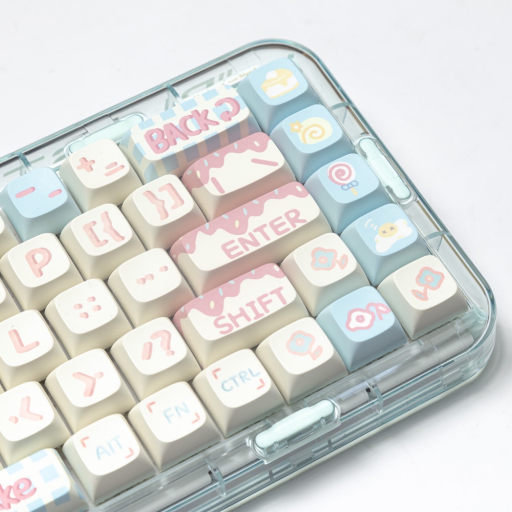 127 Phím Sweet Cake Keycaps XDA Profile dễ thương Bánh Ngọt PBT Dye Sub Bàn Phím Cơ Keycap