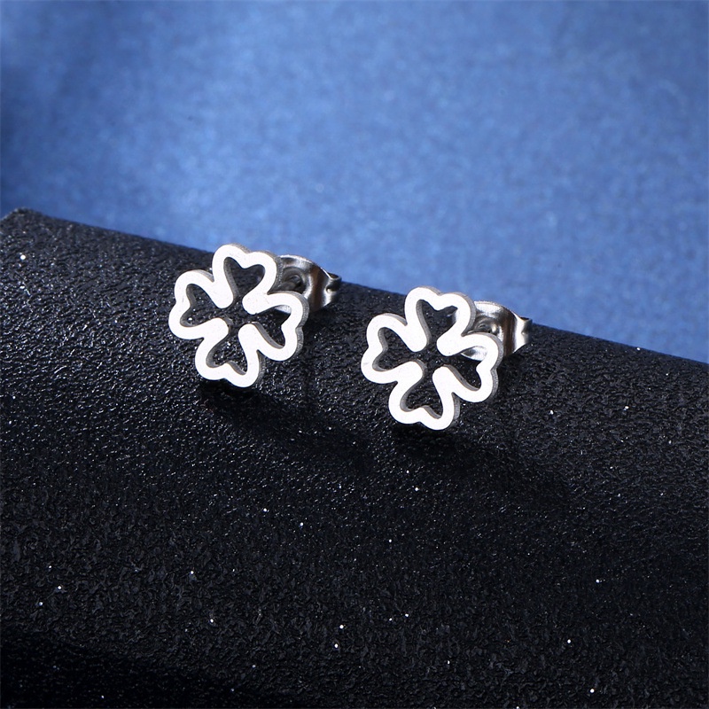 Bông Tai Bạc Bằng Thép Không Gỉ Hình Trái Tim Bàn Chân Chó Mèo Thời Trang Mới Amazon