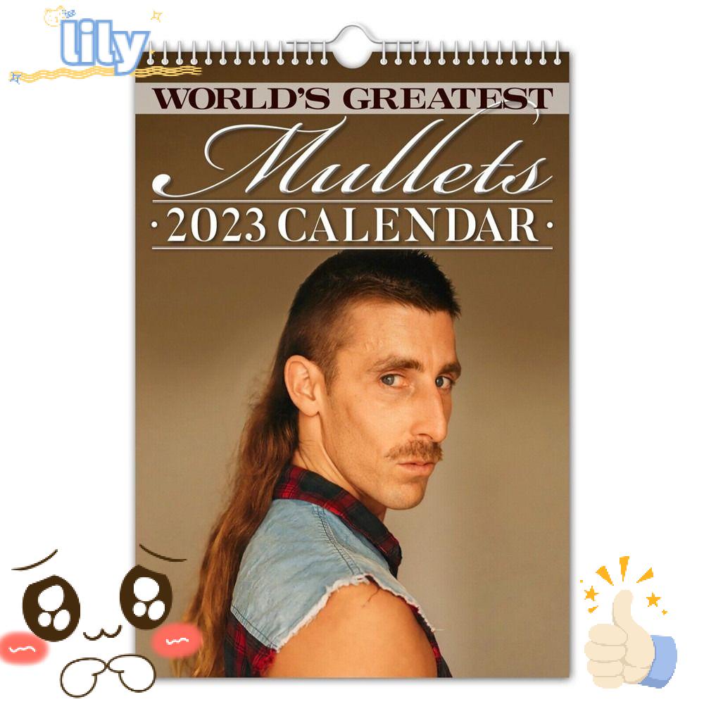 Lịch Treo Tường Trang Trí Văn Phòng In Chữ Greatest Mullets