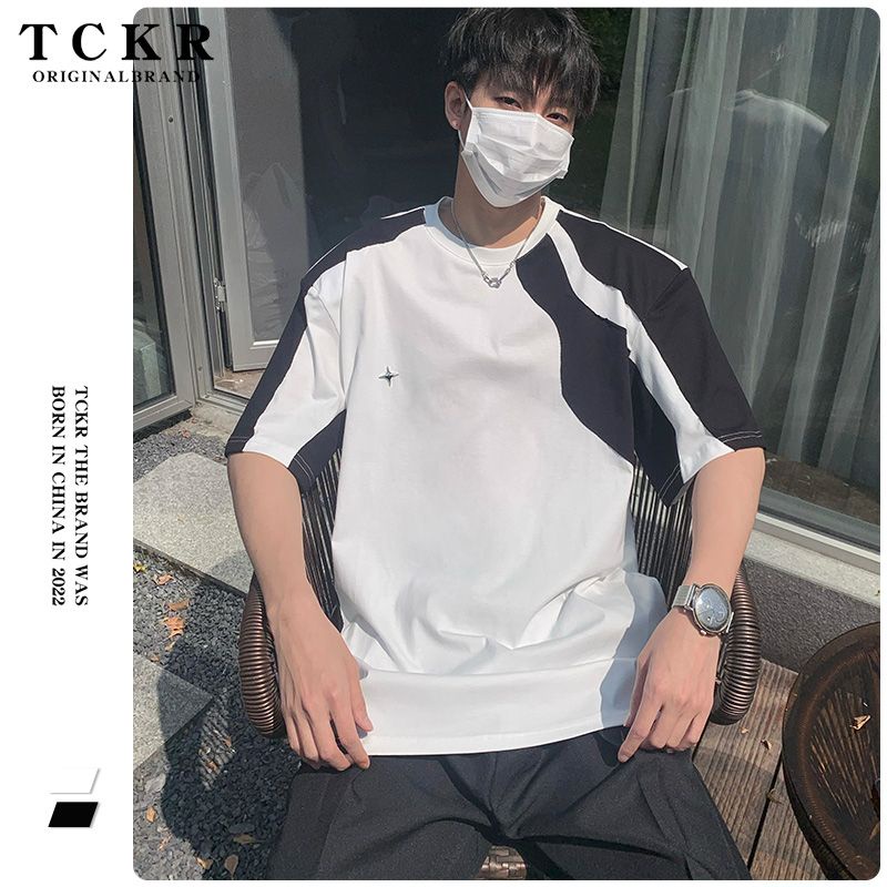 Áo Thun Tay Ngắn Màu Sắc Thời Trang Mùa Hè Cho Nam