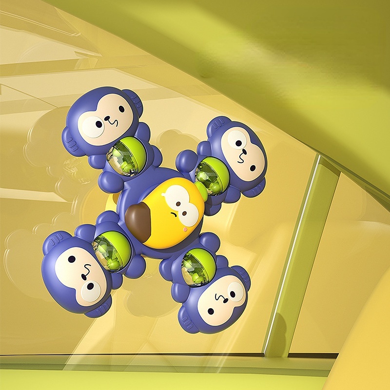 Đồ Chơi Hoạt Hình Xoay Có Cốc Hút Gắn Xe Hơi / Nhà Tắm Vui Nhộn Cho Bé