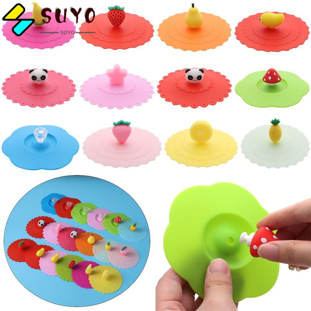 Nắp Đậy Cốc Trà / Cà Phê Bằng Silicone Chống Bụi Tái Sử Dụng Tiện Lợi