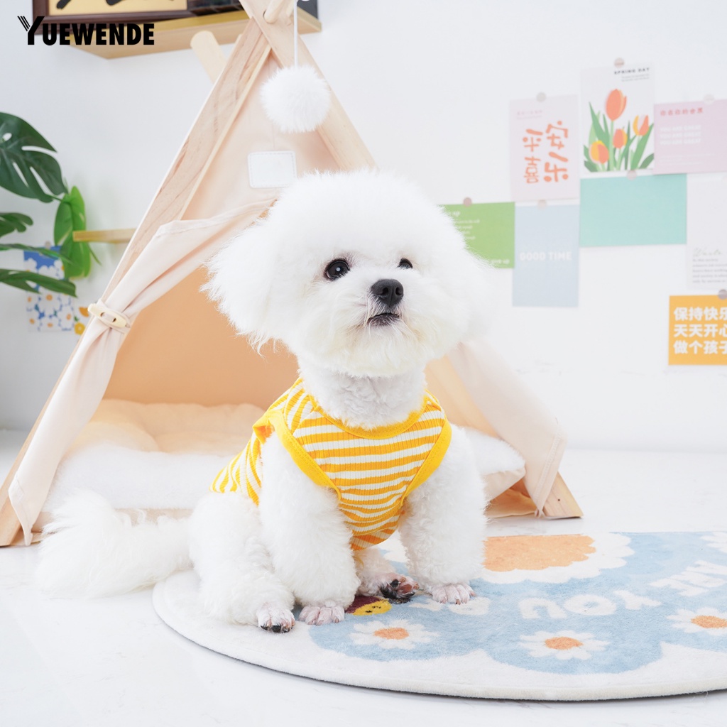 Áo Không Tay Họa Tiết Sọc Thời Trang Mùa Hè Dành Cho Thú Cưng