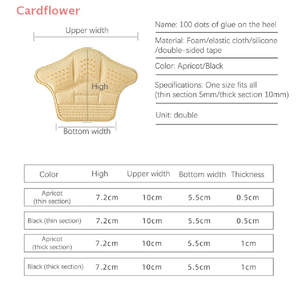 1 Miếng Dán Gót Giày Thể Thao Chống Mòn Có Thể Điều Chỉnh Kích Thước Mới