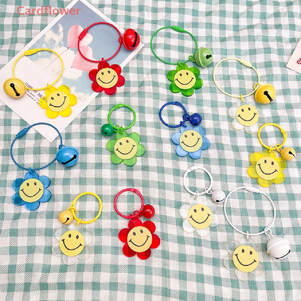 Móc Khóa Acrylic Trong Suốt Hình Hoa Hướng Dương Dễ Thương Mới