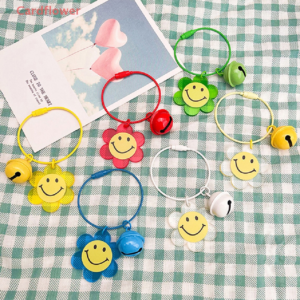 Móc Khóa Acrylic Trong Suốt Hình Hoa Hướng Dương Dễ Thương Mới