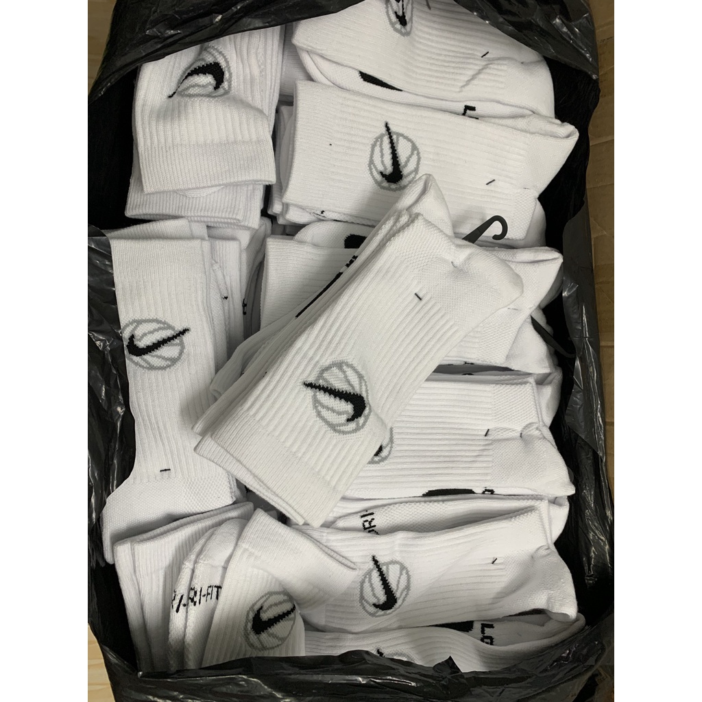 Vớ NIKE EVERYDAY Crew CAO CẤP DÀI màu Trắng 2023