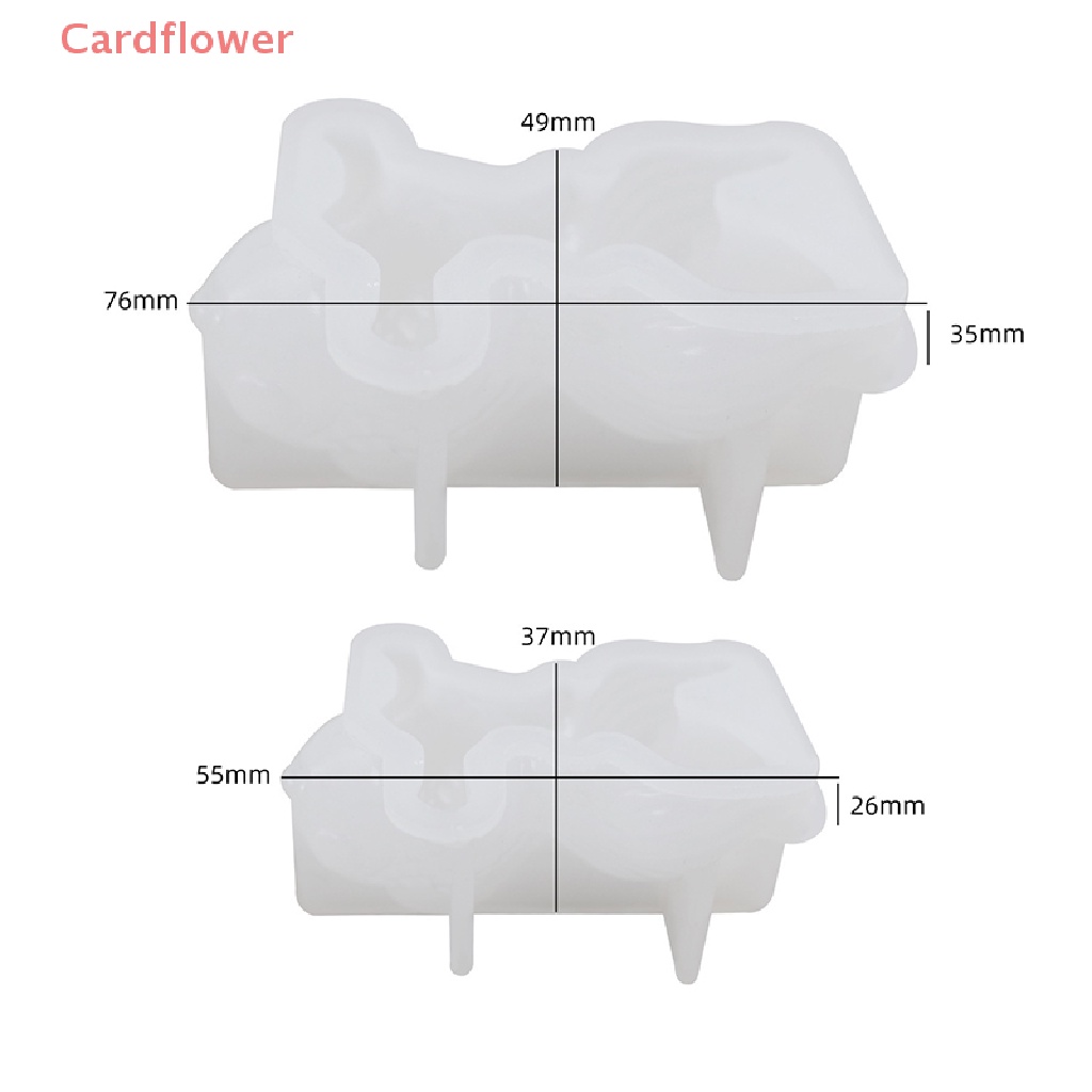 Bộ 2 Khuôn Silicon Làm Trang Sức Hình Cá Vàng 3D DIY Mới