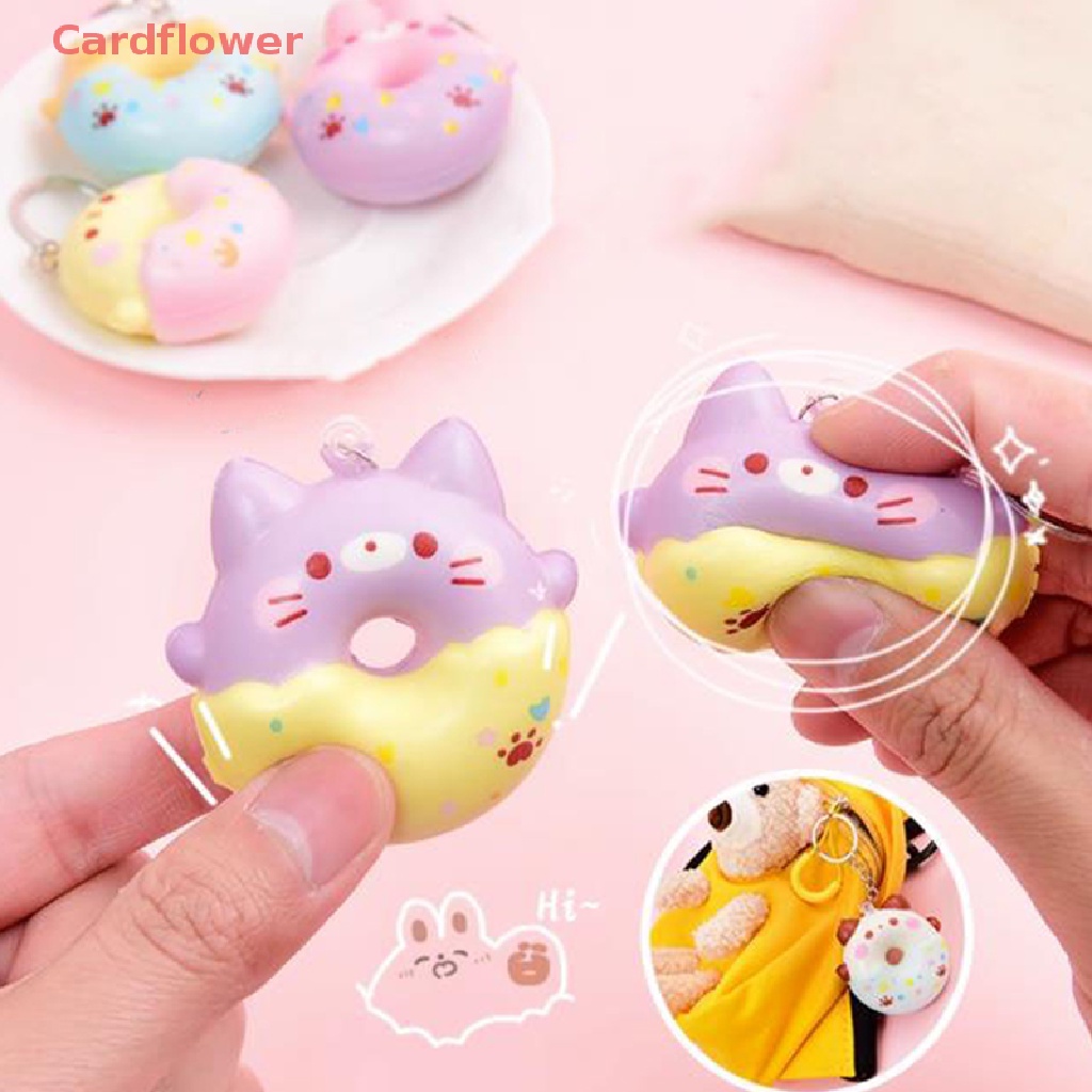 Đồ Chơi Móc Khóa Hình Bánh Donut Bóp Xả Stress Mới