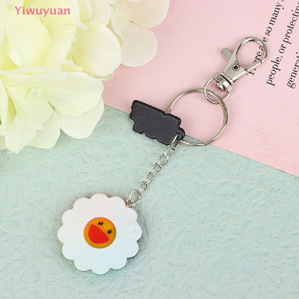 Móc Khóa Hình Hoa Hướng Dương Mặt Cười Nhiều Màu Sắc Dễ Thương Mới
