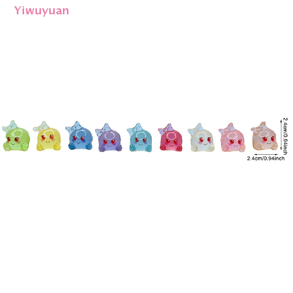 Bộ 5 Phụ Kiện Mặt Dây Chuyền Hình Bong Bóng Ba Chiều Bằng Nhựa Phát Sáng Dễ Thương DIY Mới