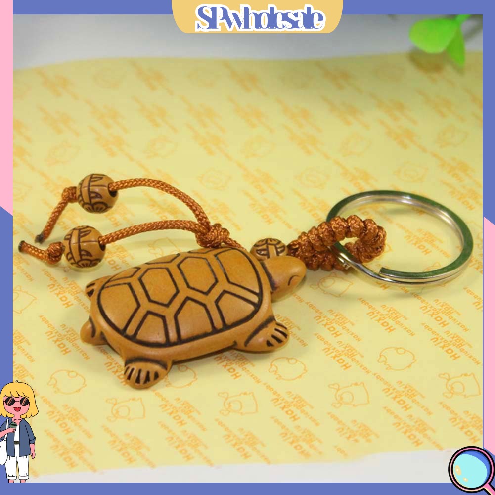 <SPwholesale> Bộ 2 Móc Khóa Hình Voi / Ngựa / Trái Tim / Rùa Xinh Xắn Giá Đỡ